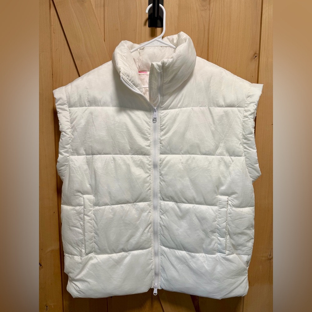 Free People Movement White Puffer Vest